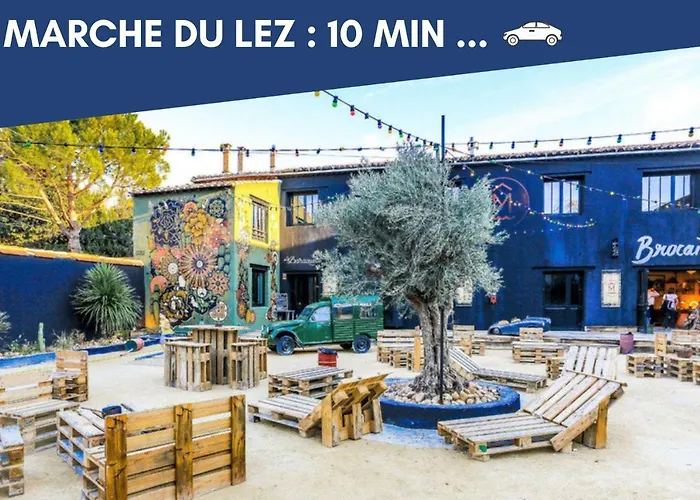 New Jungle - Clim - Wifi - Draps & Serviettes - Bbq - 10' Des Plages Kamp alanı Lattes